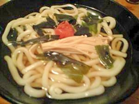 えのきと梅うどん